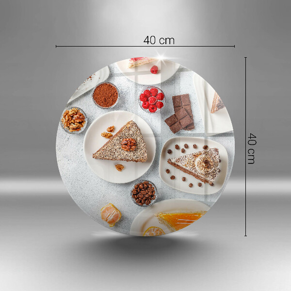 Steklena podloga za rezanje Sladkost torte