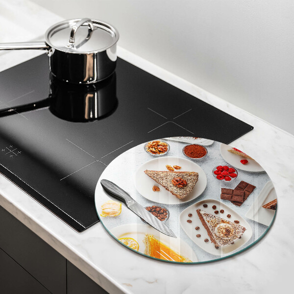 Steklena podloga za rezanje Sladkost torte