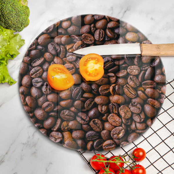 Steklena podloga za rezanje Kavna zrna