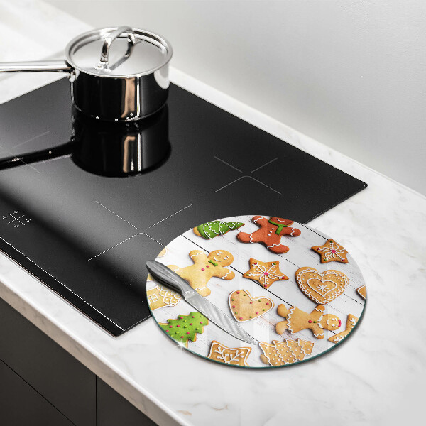 Steklena podloga za rezanje božični medenjaki