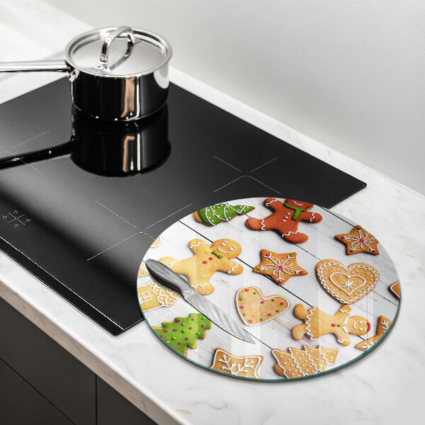 Steklena podloga za rezanje božični medenjaki