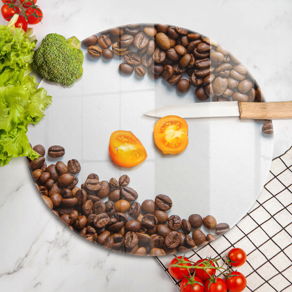 Steklena podloga za rezanje Kavna zrna