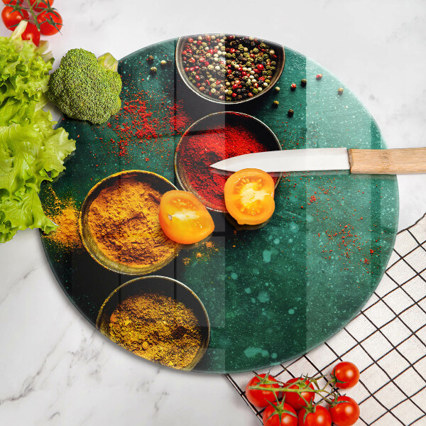 Steklena podloga za rezanje Orientalske začimbe