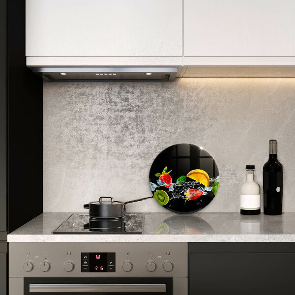 Steklena podloga za rezanje Sadje v vodi