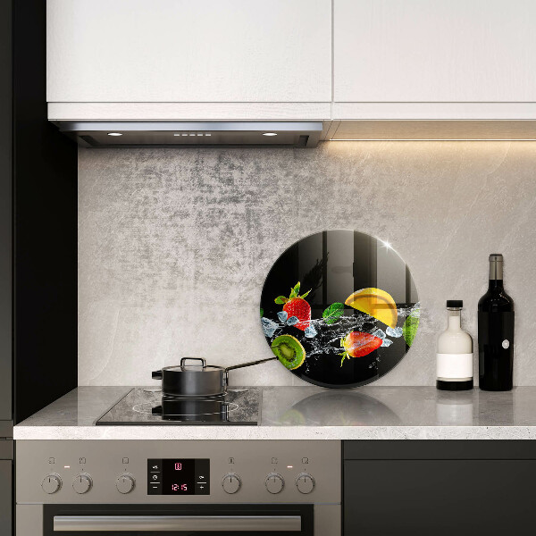 Steklena podloga za rezanje Sadje v vodi