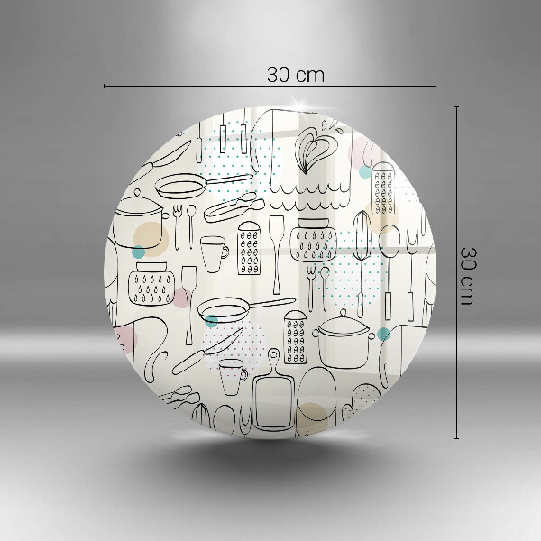 Steklena podloga za rezanje Kuhinjski dodatki