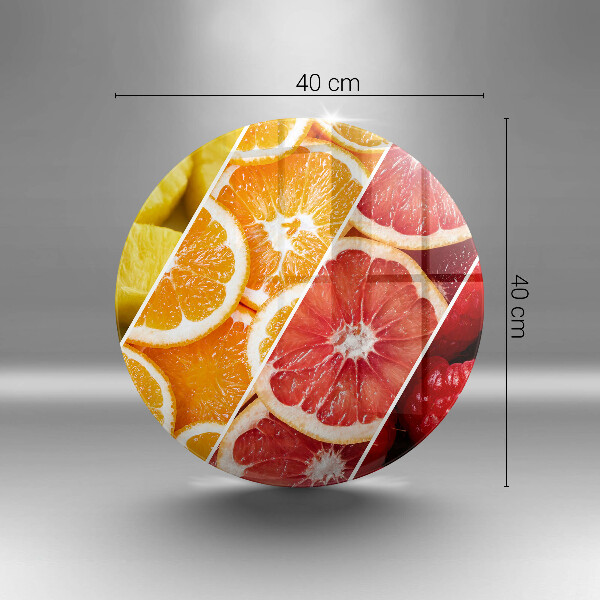 Steklena podloga za rezanje Pisano sadje