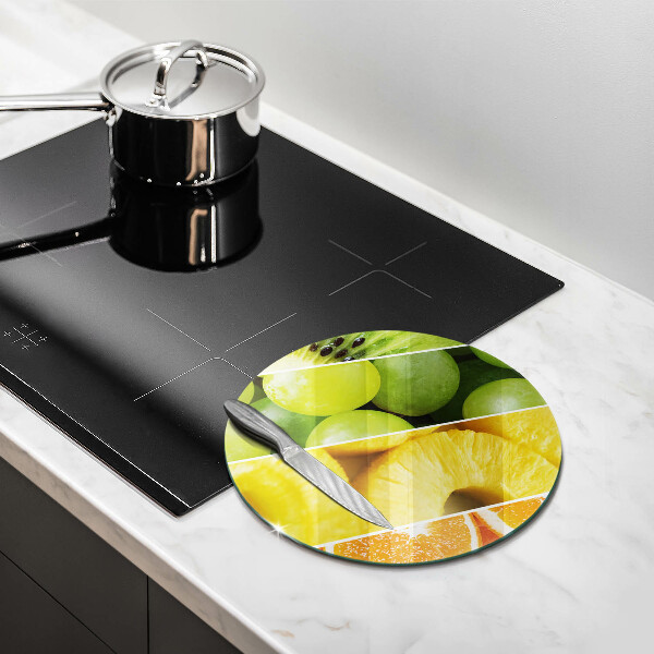 Steklena podloga za rezanje Pisano sadje