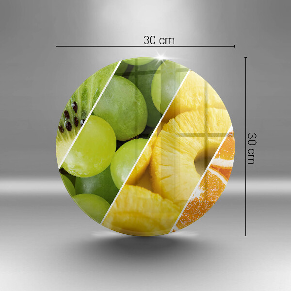 Steklena podloga za rezanje Pisano sadje