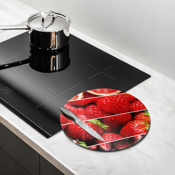 Steklena podloga za rezanje Pisano sadje