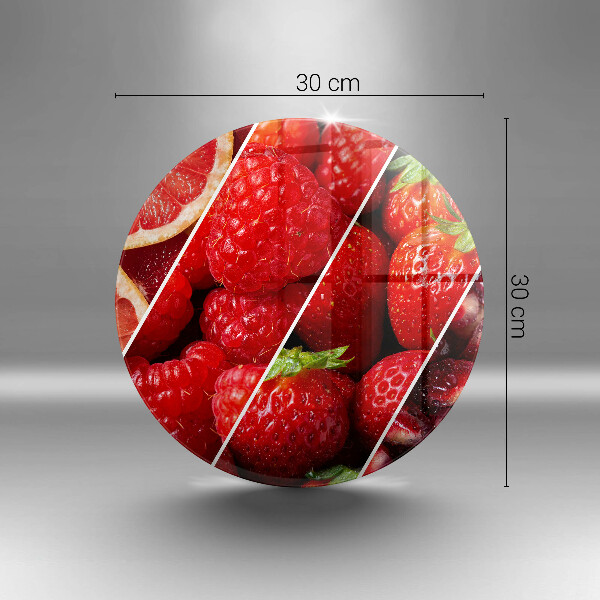 Steklena podloga za rezanje Pisano sadje