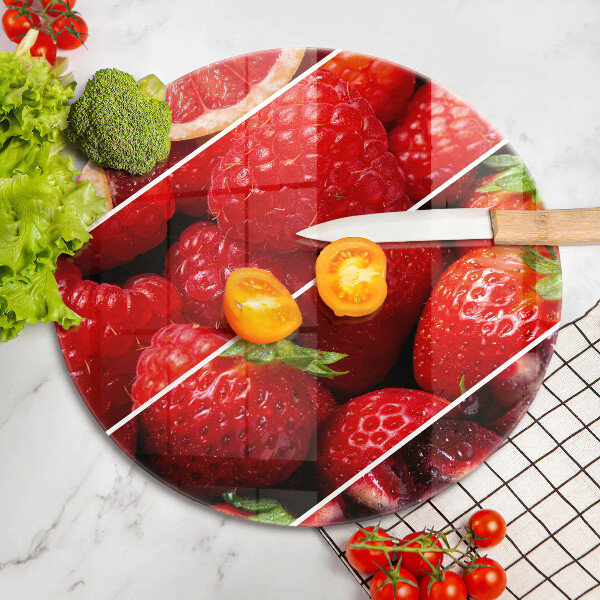 Steklena podloga za rezanje Pisano sadje