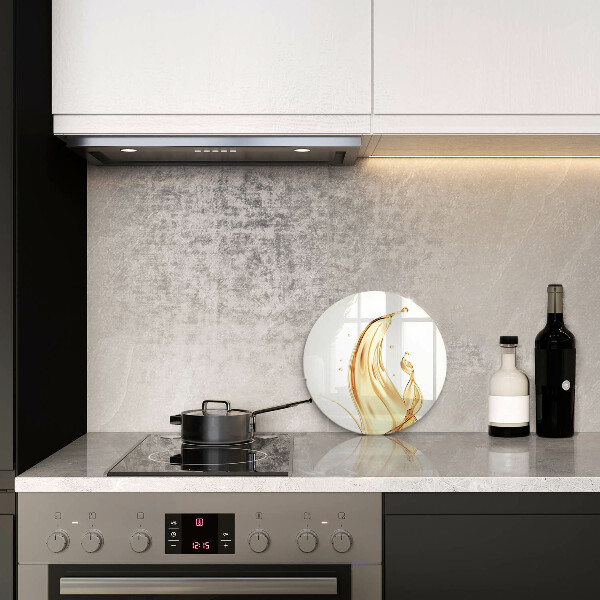 Steklena podloga za rezanje olivno olje