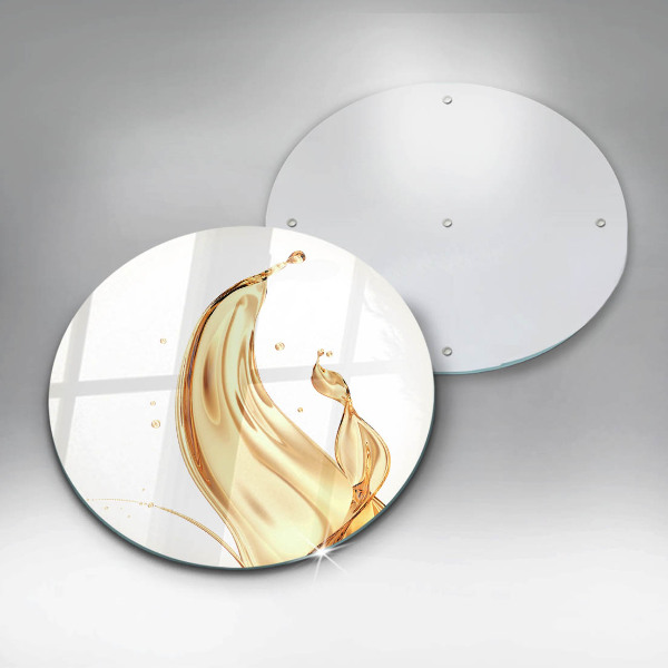 Steklena podloga za rezanje olivno olje