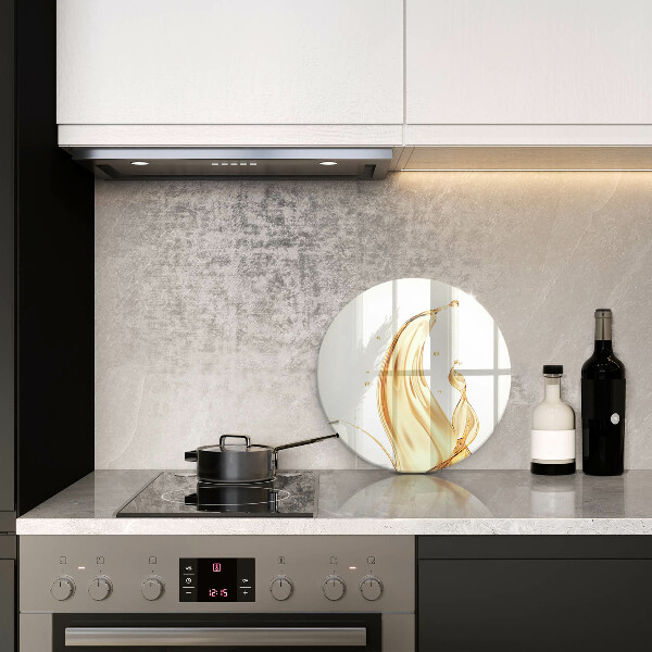 Steklena podloga za rezanje olivno olje