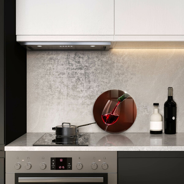 Steklena podloga za rezanje Kozarec vina