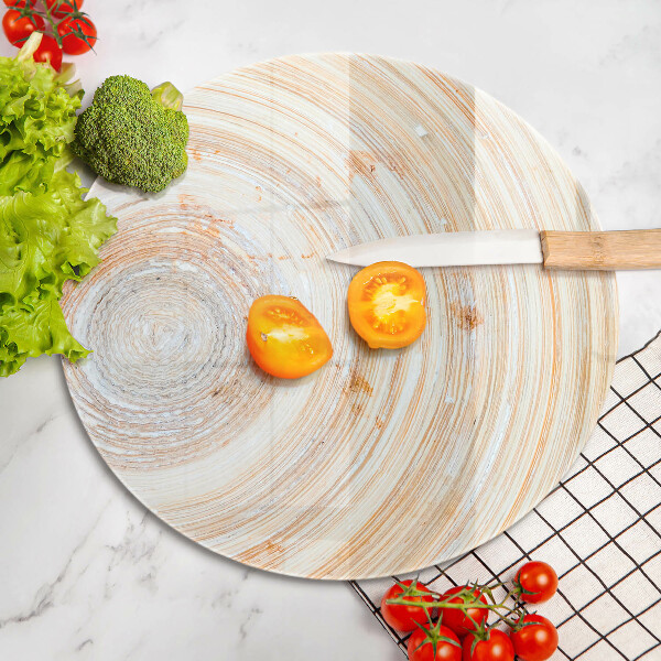 Steklena podloga za rezanje Tekstura lesa