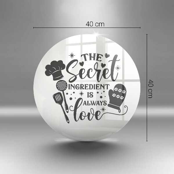 Steklena podloga za rezanje Napis stavek