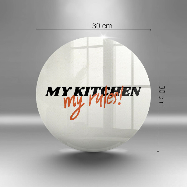 Steklena podloga za rezanje My kitchen my rules