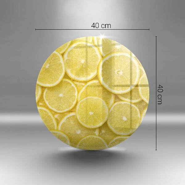 Steklena podloga za rezanje Sadež limone