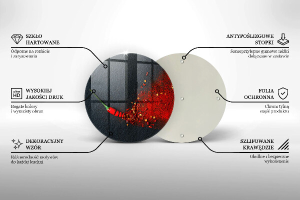 Steklena podloga za rezanje Čili poper