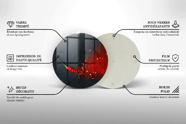 Steklena podloga za rezanje Čili poper
