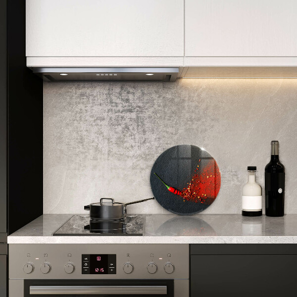 Steklena podloga za rezanje Čili poper