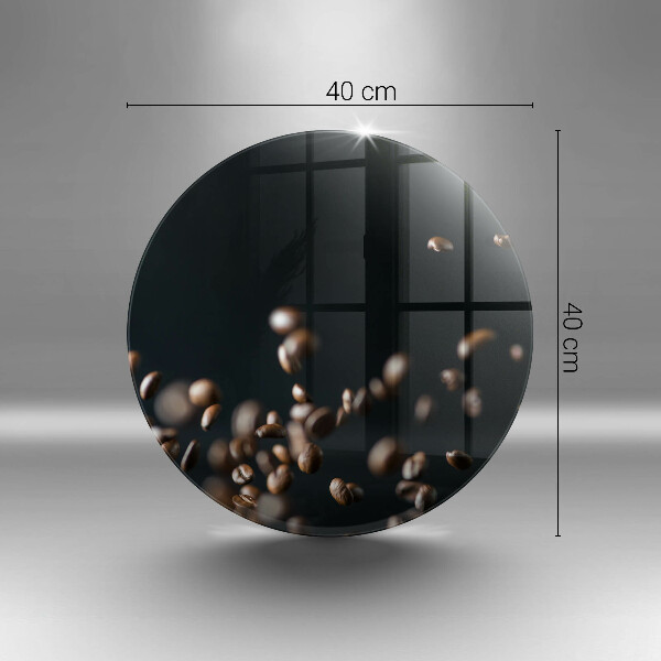Steklena podloga za rezanje Padajoča kavna zrna