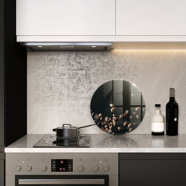 Steklena podloga za rezanje Padajoča kavna zrna