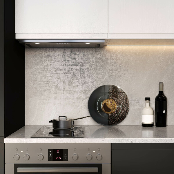 Steklena podloga za rezanje Kava in fižol