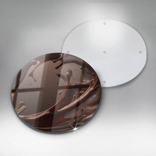 Steklena podloga za rezanje Tekoča čokolada