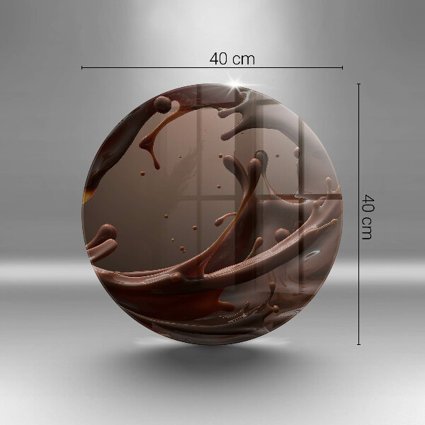 Steklena podloga za rezanje Tekoča čokolada