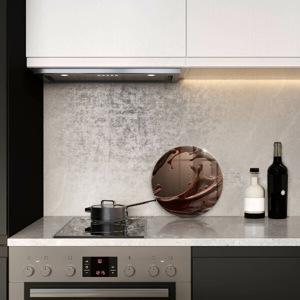 Steklena podloga za rezanje Tekoča čokolada