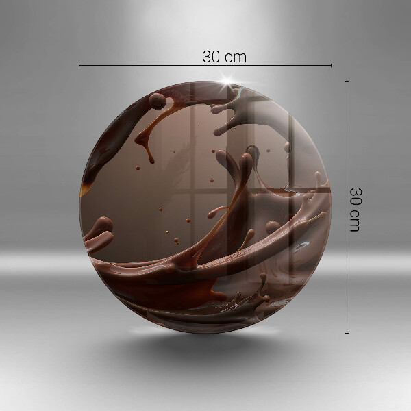 Steklena podloga za rezanje Tekoča čokolada