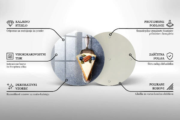 Steklena podloga za rezanje Malenkost