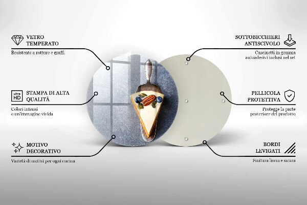 Steklena podloga za rezanje Malenkost