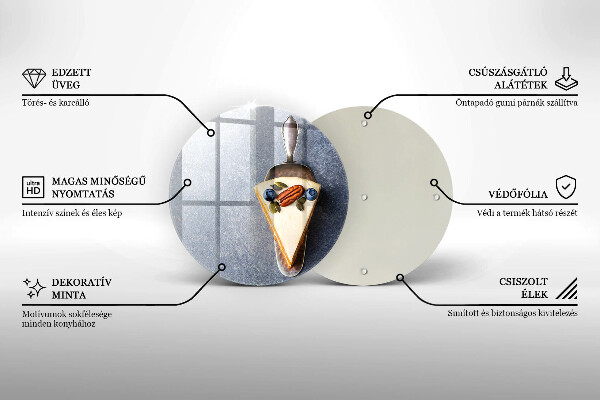 Steklena podloga za rezanje Malenkost