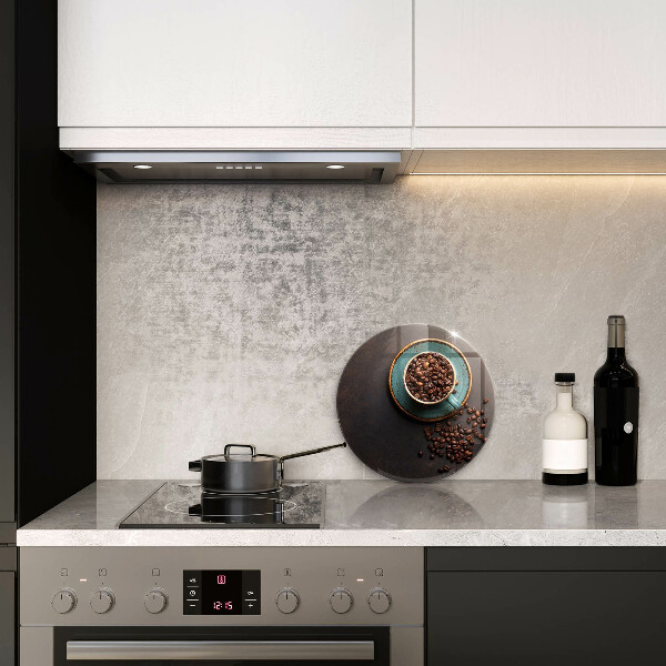 Steklena podloga za rezanje Skodelica kavnih zrn