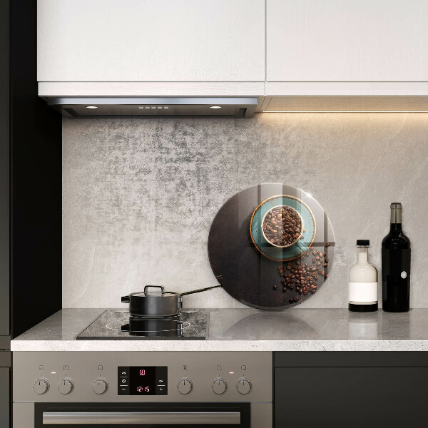 Steklena podloga za rezanje Skodelica kavnih zrn