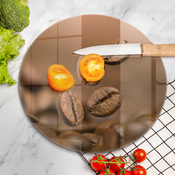 Steklena podloga za rezanje Kavna zrna