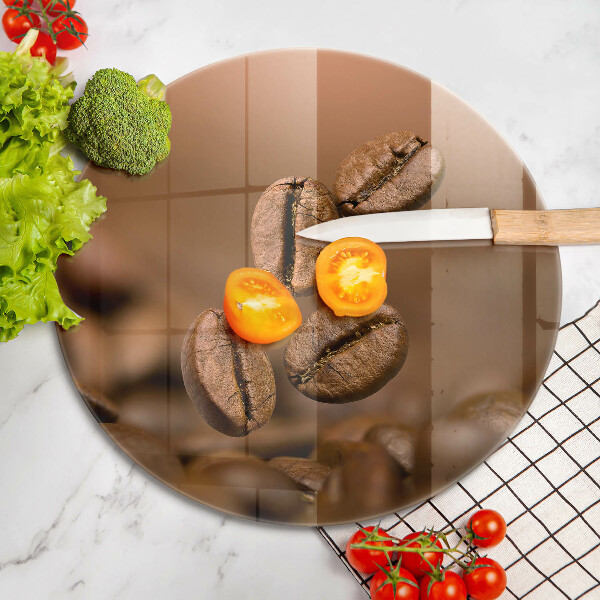 Steklena podloga za rezanje Kavna zrna