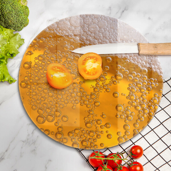 Steklena podloga za rezanje Pijte pivsko peno