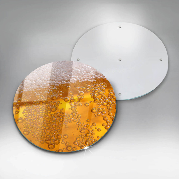 Steklena podloga za rezanje Pijte pivsko peno