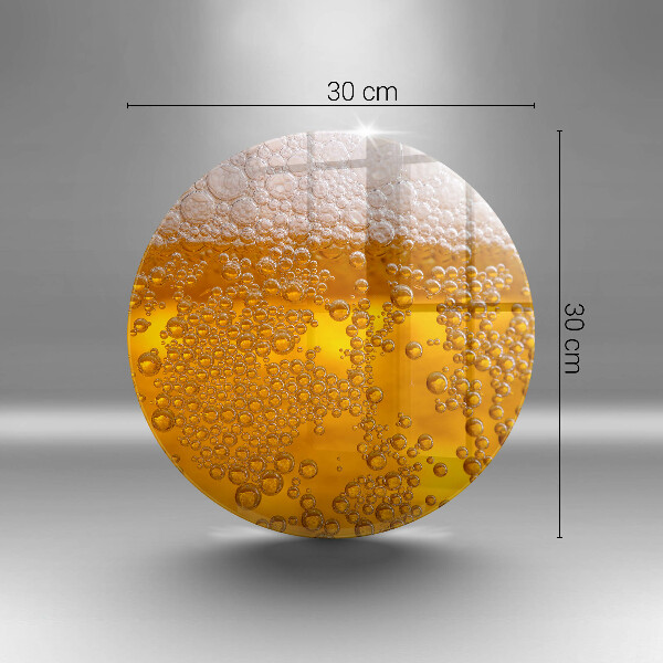 Steklena podloga za rezanje Pijte pivsko peno