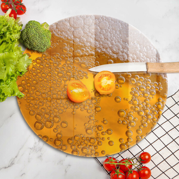 Steklena podloga za rezanje Pijte pivsko peno