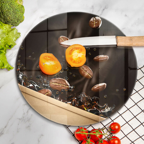 Steklena podloga za rezanje Vroča kavna zrna