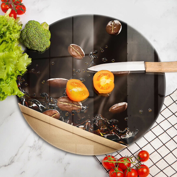 Steklena podloga za rezanje Vroča kavna zrna