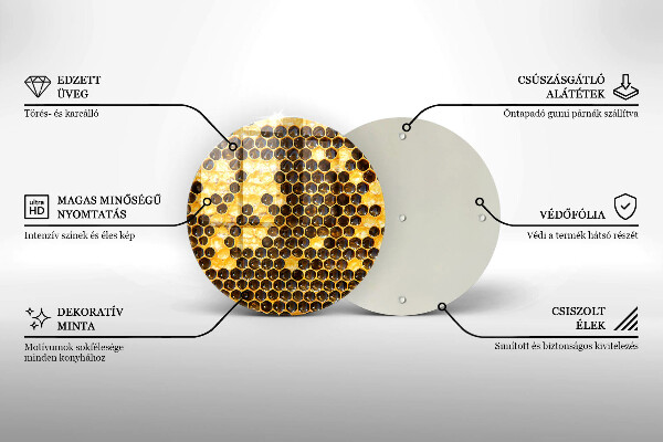Steklena podloga za rezanje satja