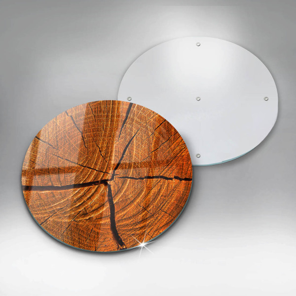 Steklena podloga za rezanje Struktura lesenega debla