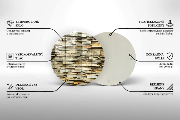 Steklena podloga za rezanje Dekorativni kamni